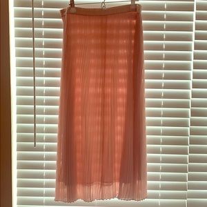 Loft Beautiful blush pleated skirt